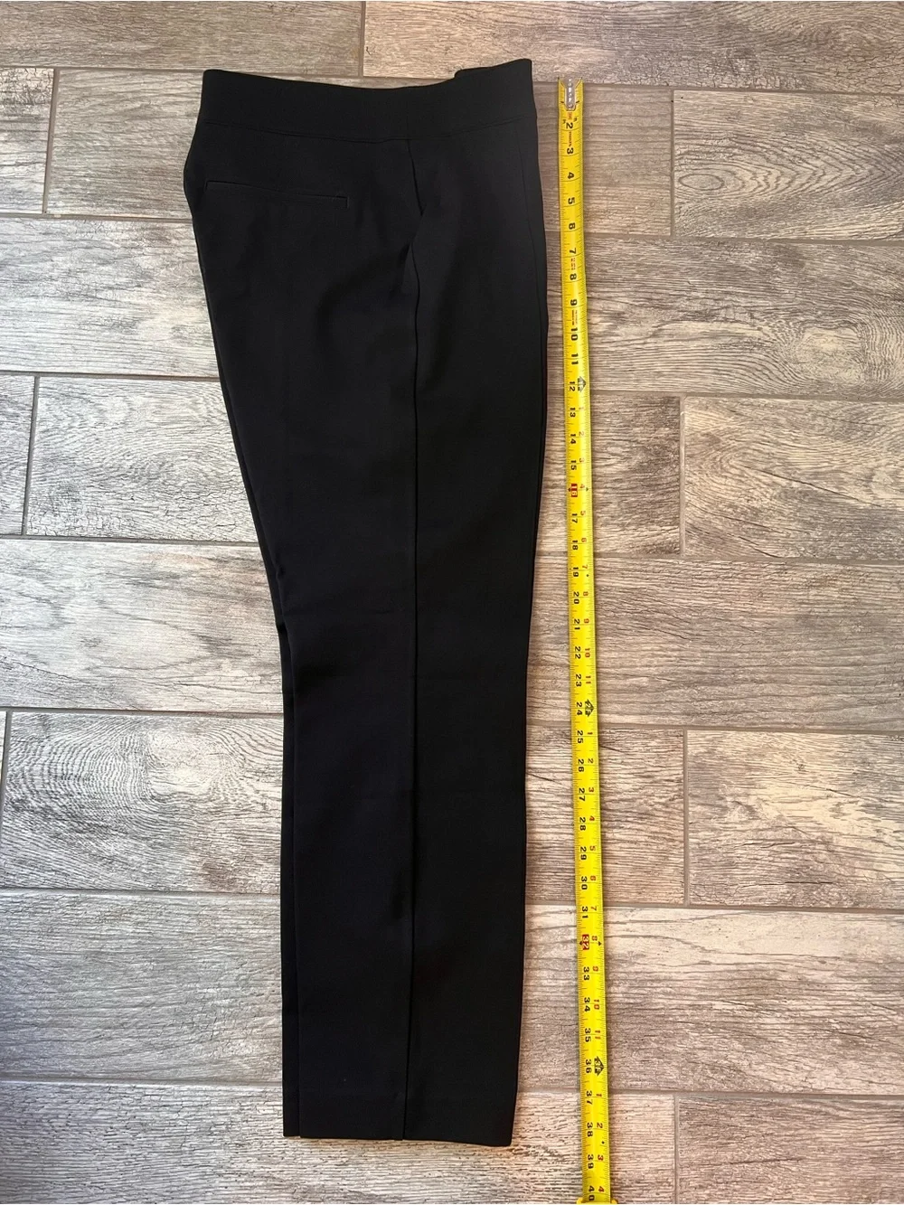 SPANX Black Women's Ponte Slim Dress Pants with Double Button Waist
